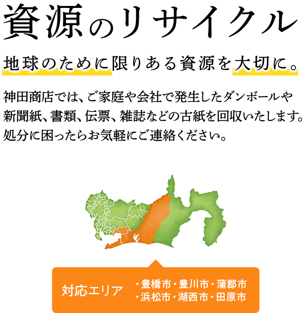 株式会社神田商店 愛知県豊橋市周辺の古紙回収